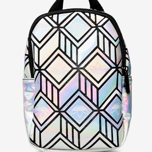 Adidas Holographic Mini Backpack Bag NWT